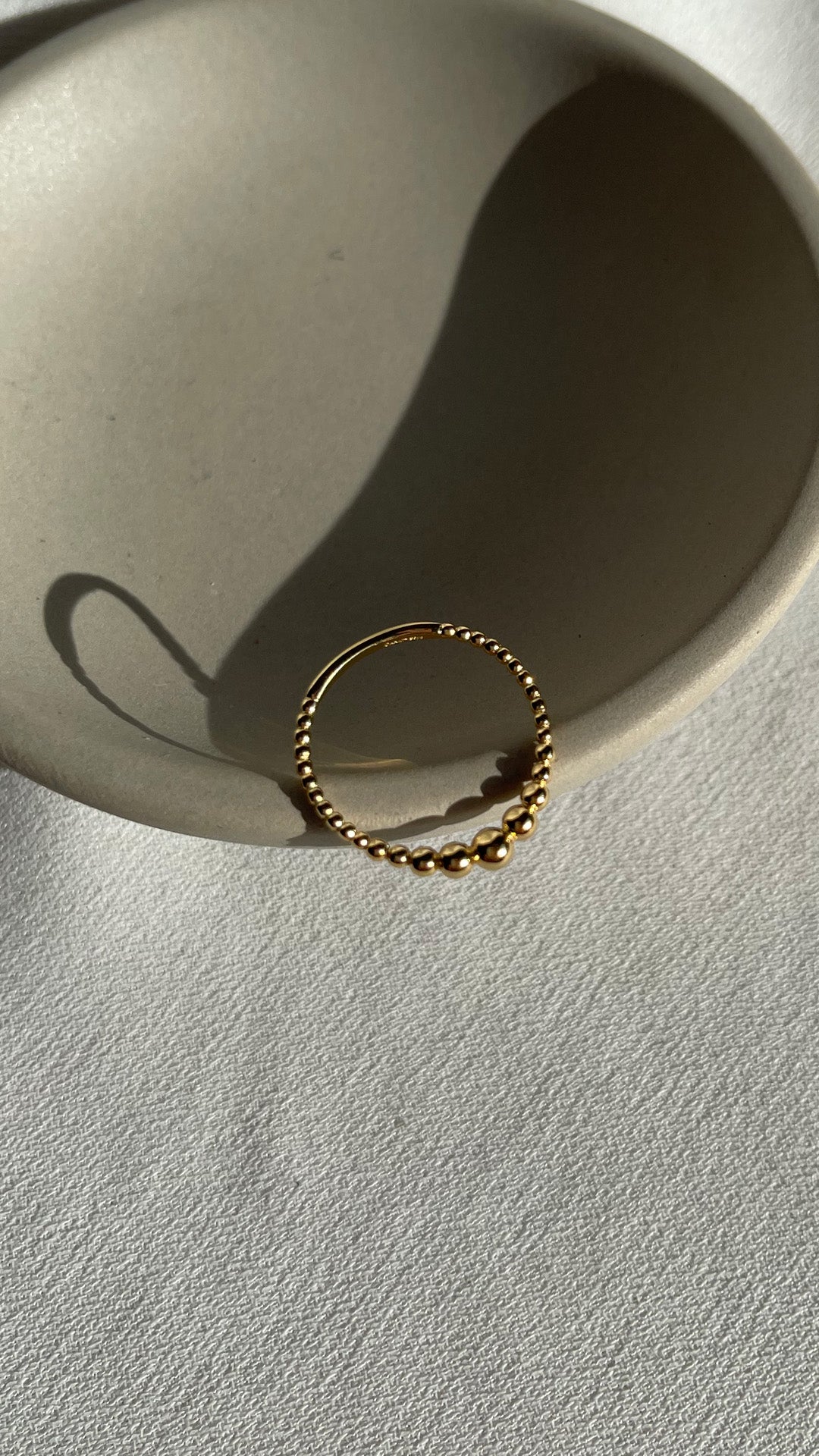 Cady Bead Ring 18K Gold Vermeil