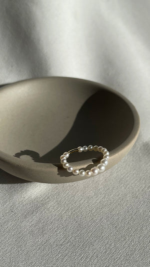 Cady Pearl Ring Gold Vermeil