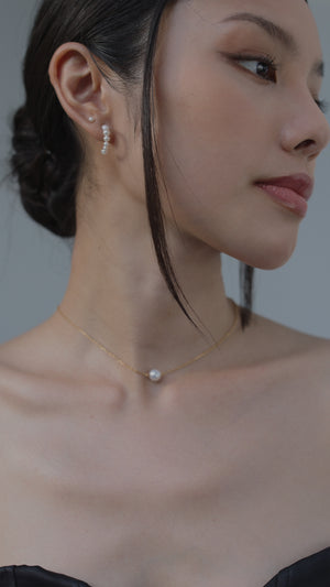 Cady Pearl Stud Gold Vermeil