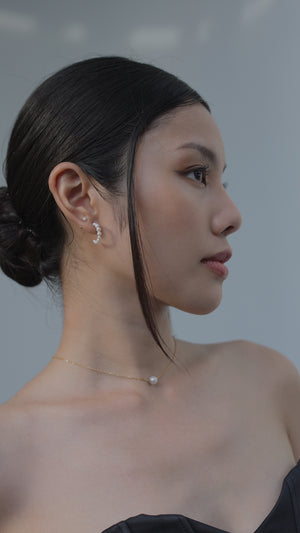 Cady Pearl Stud Gold Vermeil