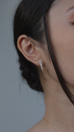 Cady Pearl Stud Gold Vermeil
