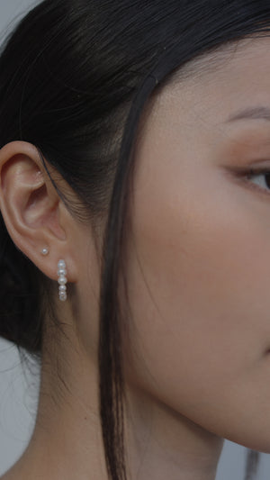 Cady Pearl Stud Gold Vermeil