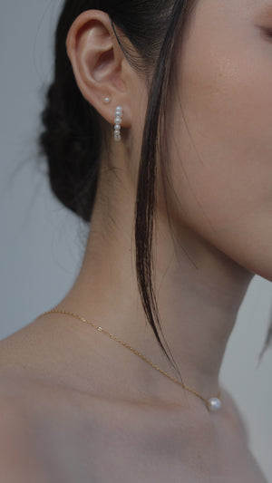 Cady Pearl Stud Gold Vermeil