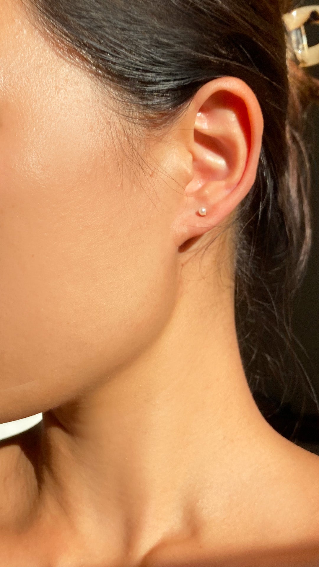 Cady Pearl Stud Gold Vermeil