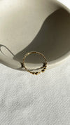 Cady Bead with Single Pearl 18K Gold Vermeil