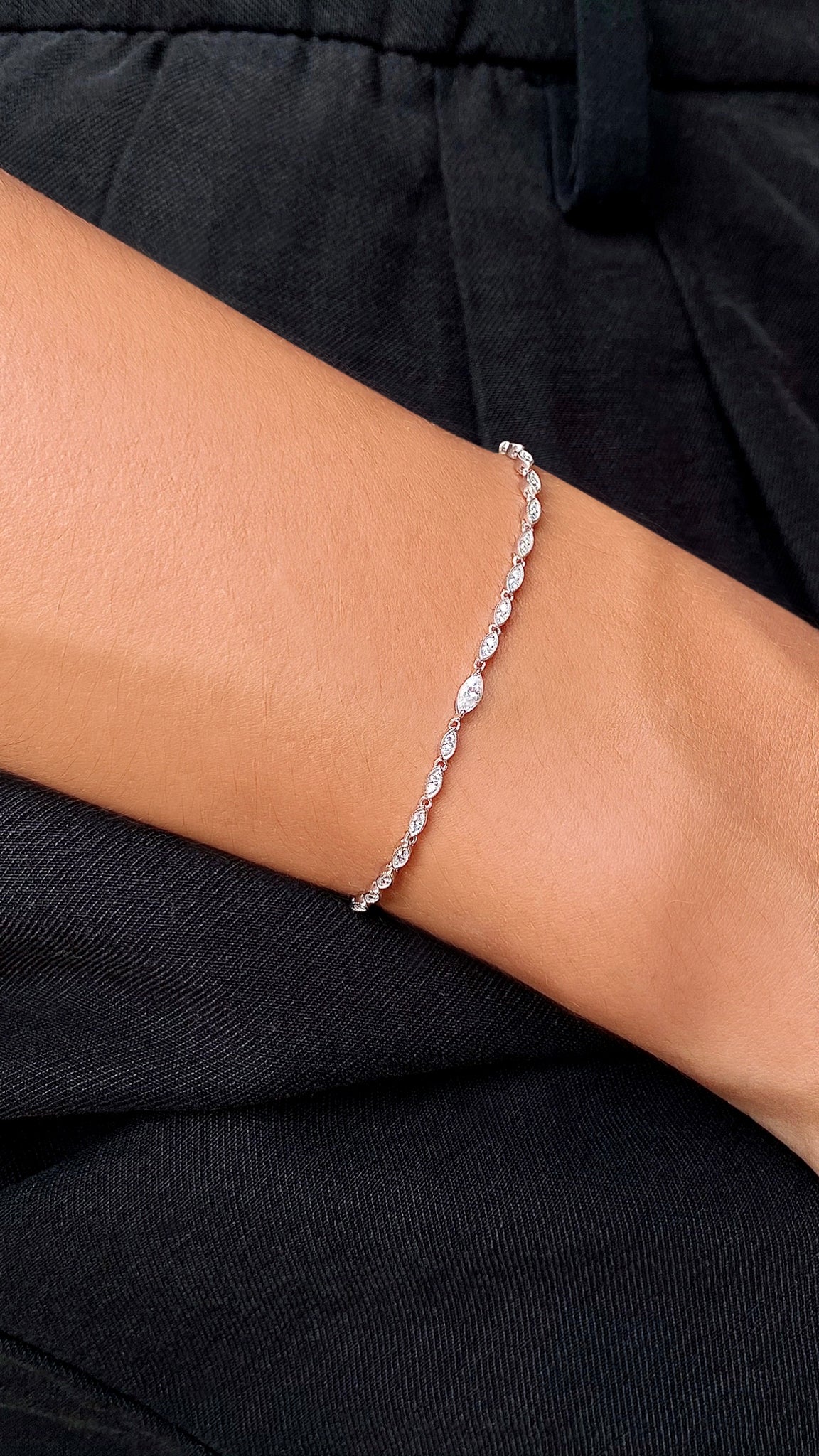 Calluna Bracelet White Gold Plated