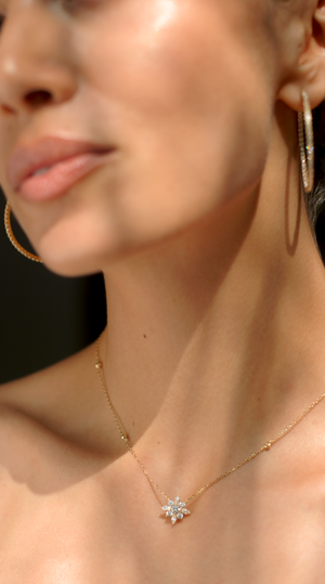 Camelia Necklace Gold Vermeil