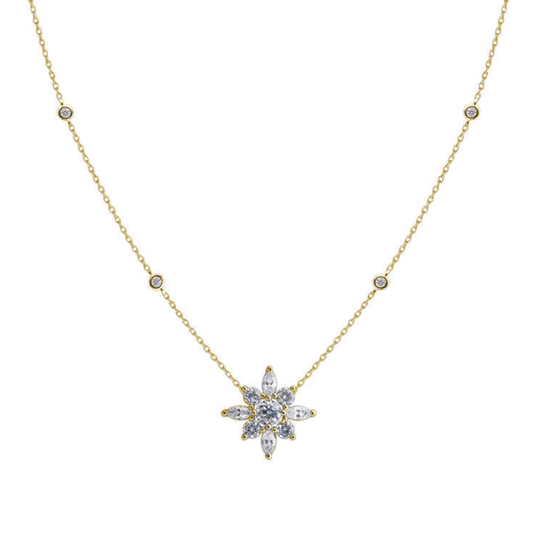 Camelia Necklace 18K Gold Vermeil