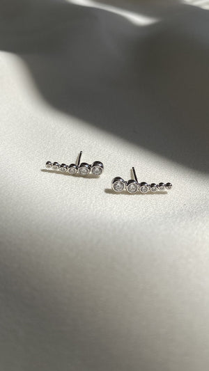 Carissa Earrings White Gold Plated