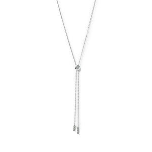 Carissa Necklace White Gold Plated