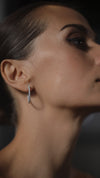 Cassia Small Hoop Earrings Sterling Silver