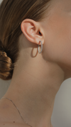 Cassia Small Hoops White Gold Plated