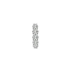 Celia Huggie Earring 9K White Gold