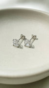 Charlie Stud Earrings 9K White Gold