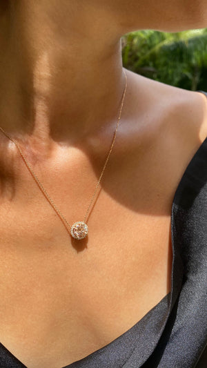 Cory Necklace 2.00ct Fancy Pink 18K Rose Gold