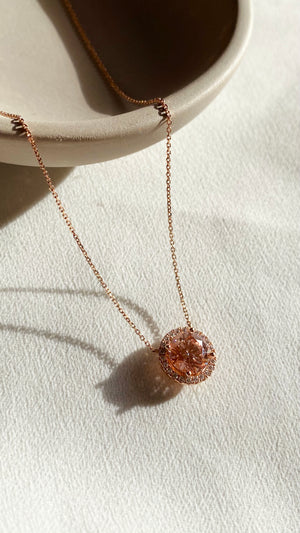 Cory Necklace 2.00ct Fancy Pink 18K Rose Gold