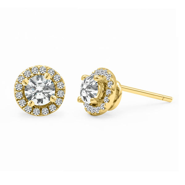 Cory Studs 0.62ct 18K Yellow Gold