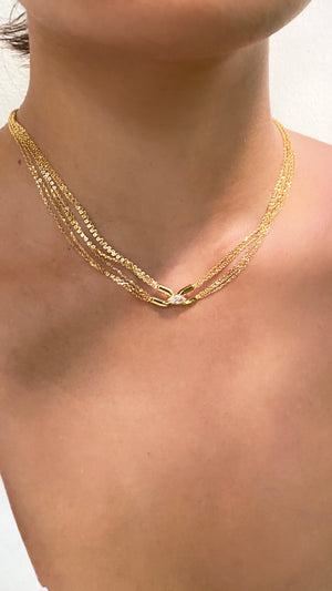Cyndi Necklace Gold Vermeil