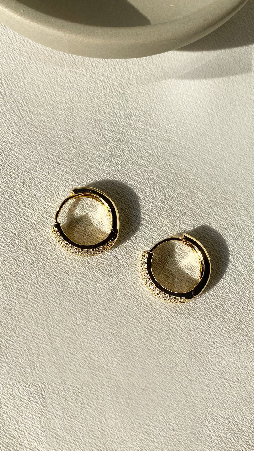 Dana Hoop Earrings Gold Vermeil
