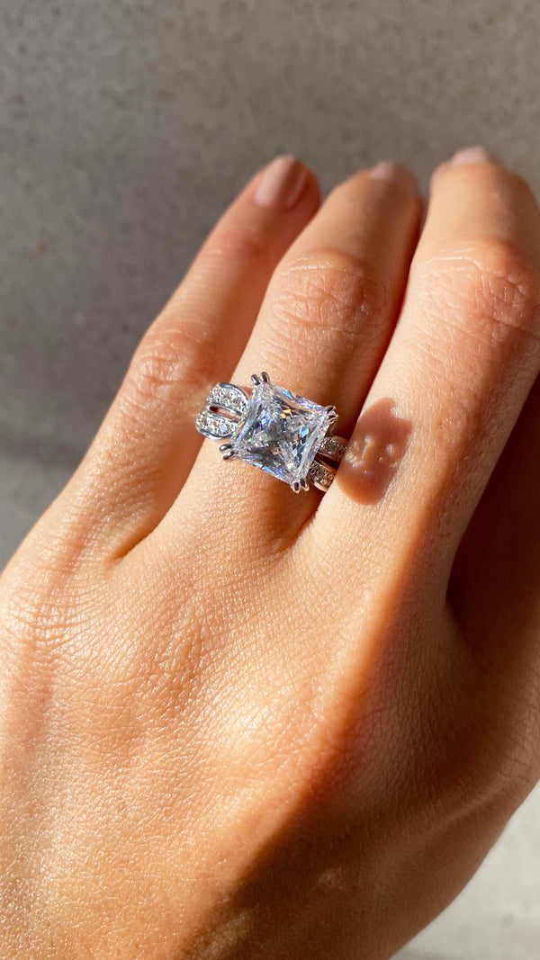 Deana Princess Ring White Gold