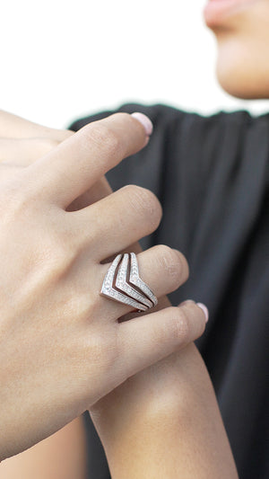 Delta Ring Silver