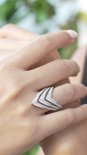 Delta Ring Silver