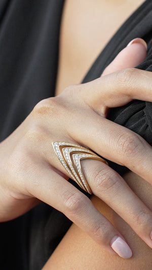 Delta Ring Gold Vermeil