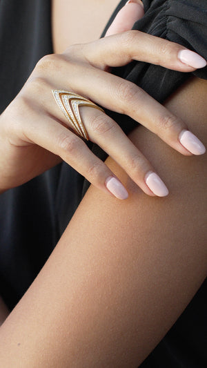 Delta Ring Gold Vermeil