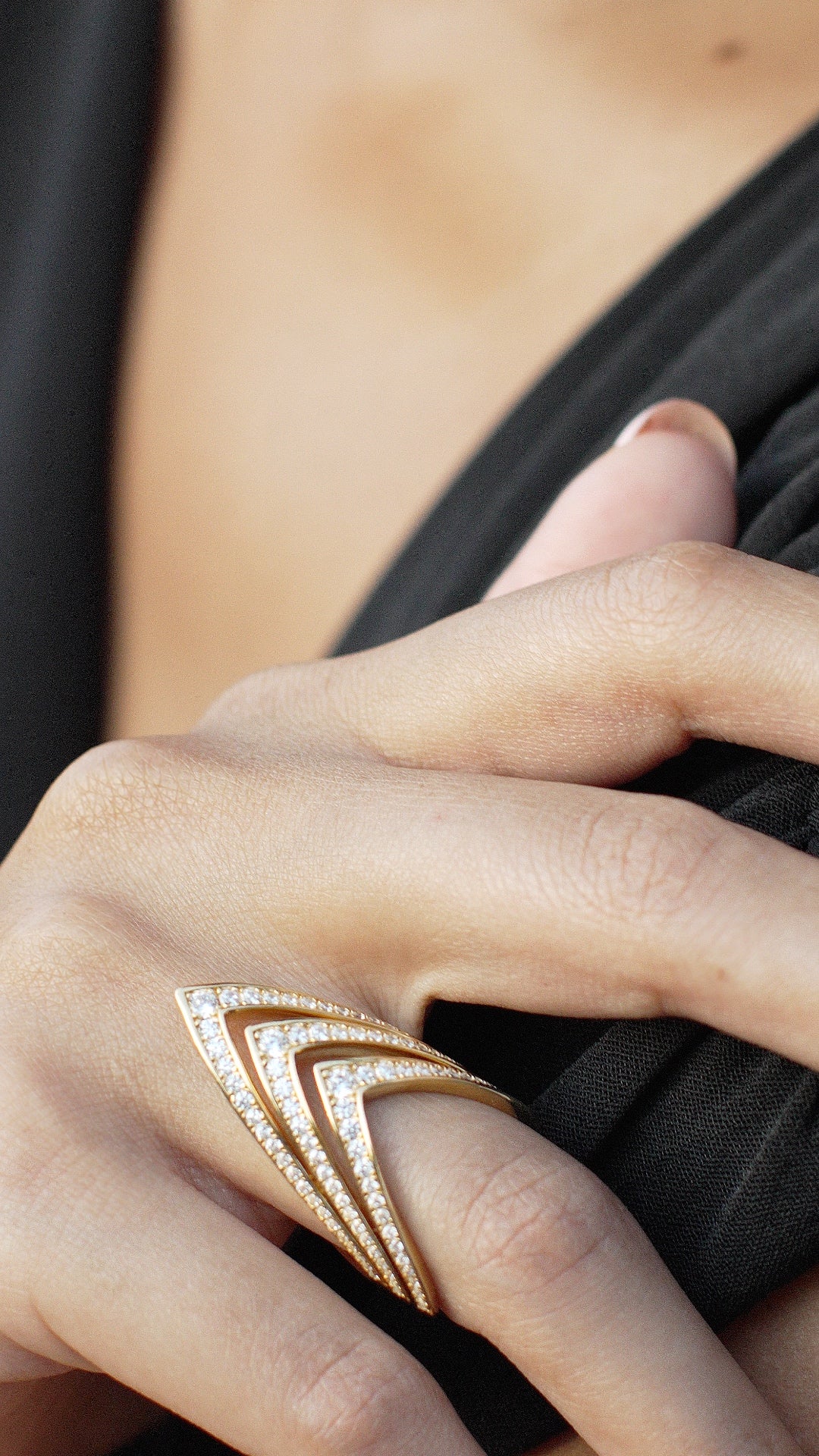 Delta Ring Gold Vermeil
