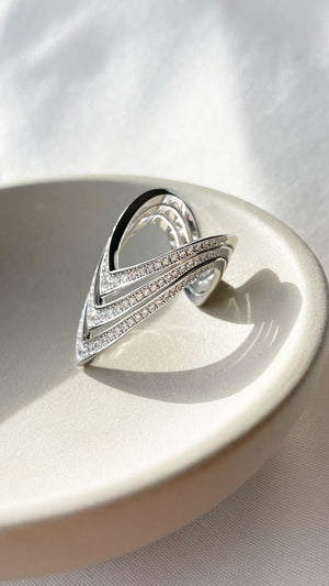 Delta Ring Silver