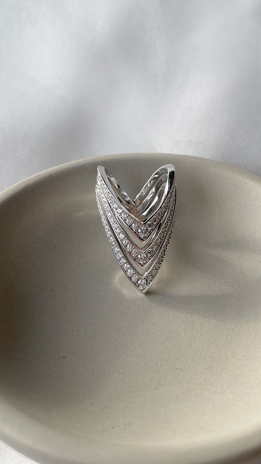 Delta Ring Silver