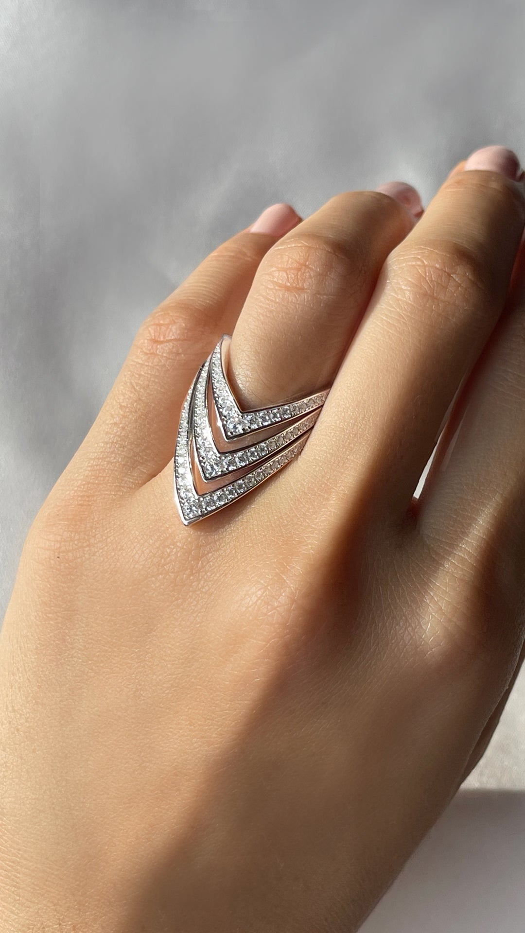Delta Ring Silver