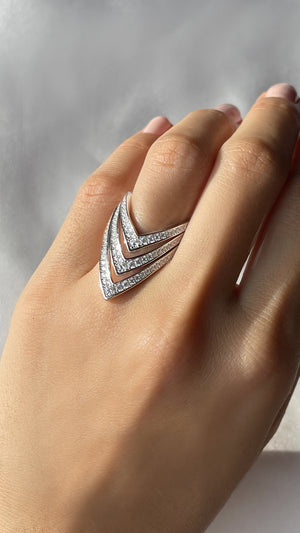 Delta Ring Silver