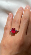 Elizabeth Ring 1.50ct Ruby 18K White Gold