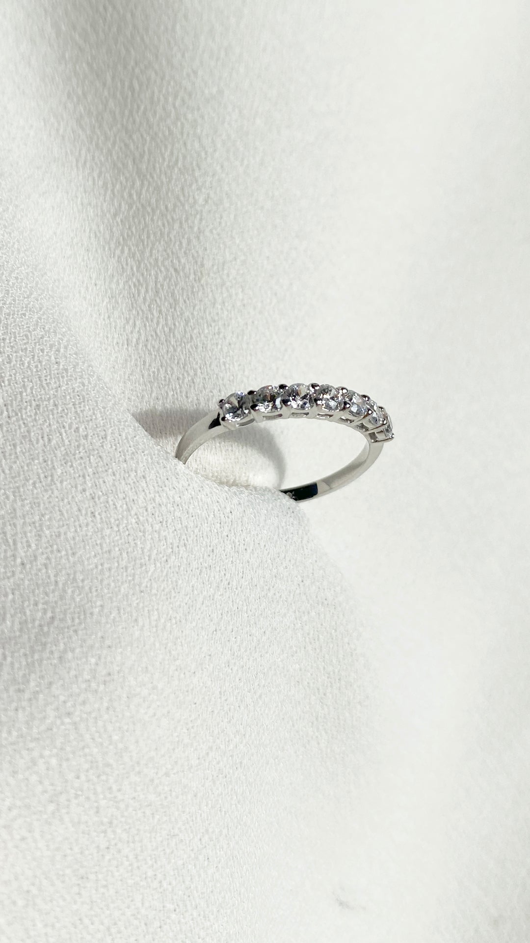 Ellis Eternity Ring 9K White Gold