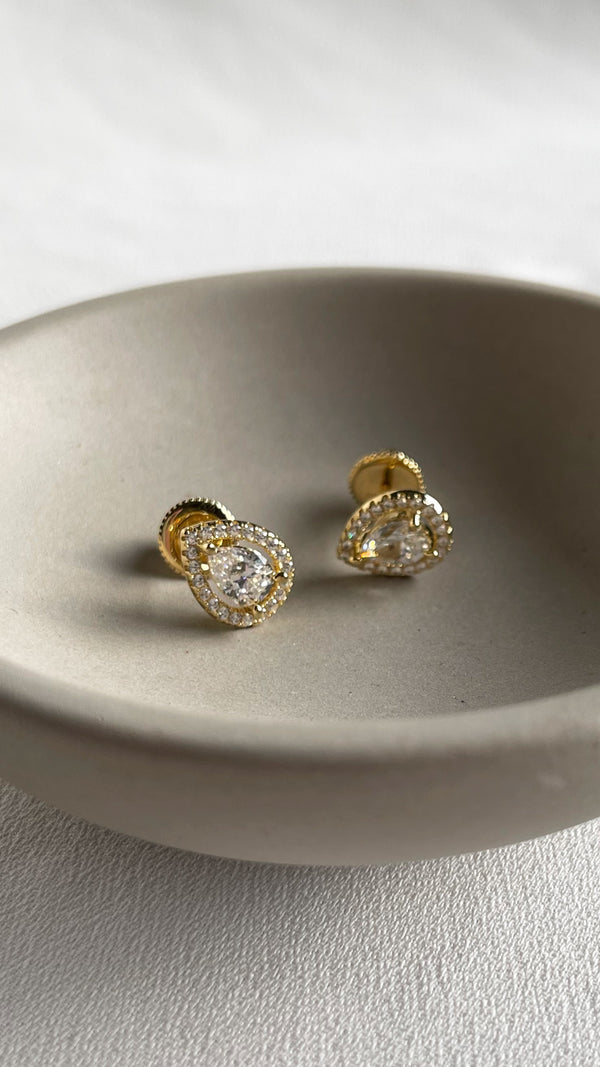Emile Stud Earrings Gold Vermeil
