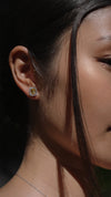 Eton Yellow Stud Earrings Sterling Silver