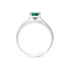 Evelyn Ring 18K White Gold Emerald