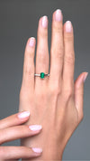 Evelyn Ring 18K White Gold Emerald