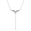 Fleur Necklace 9K White Gold