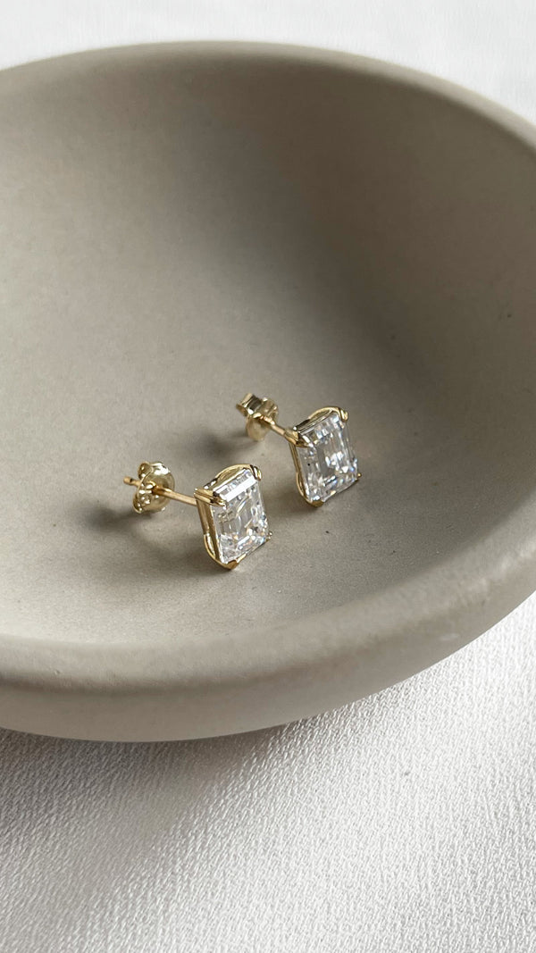Fulton Stud Earrings 9K Yellow Gold