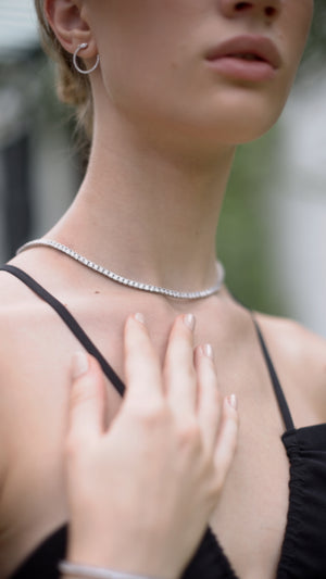 Gaea Hoops Silver