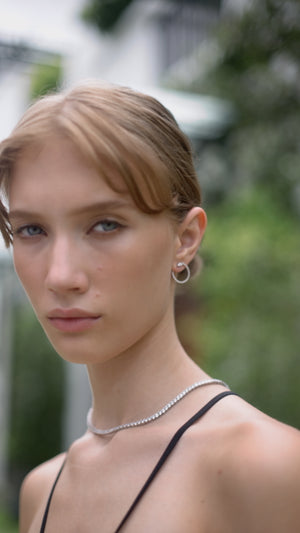 Gaea Hoops Silver