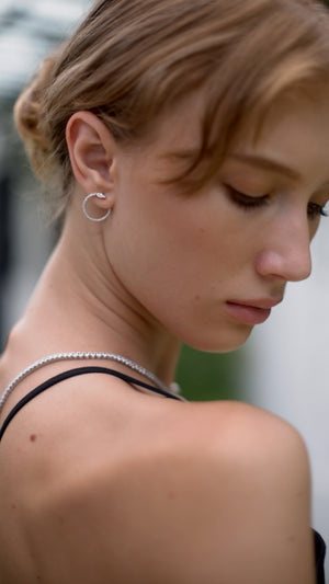 Gaea Hoops Silver