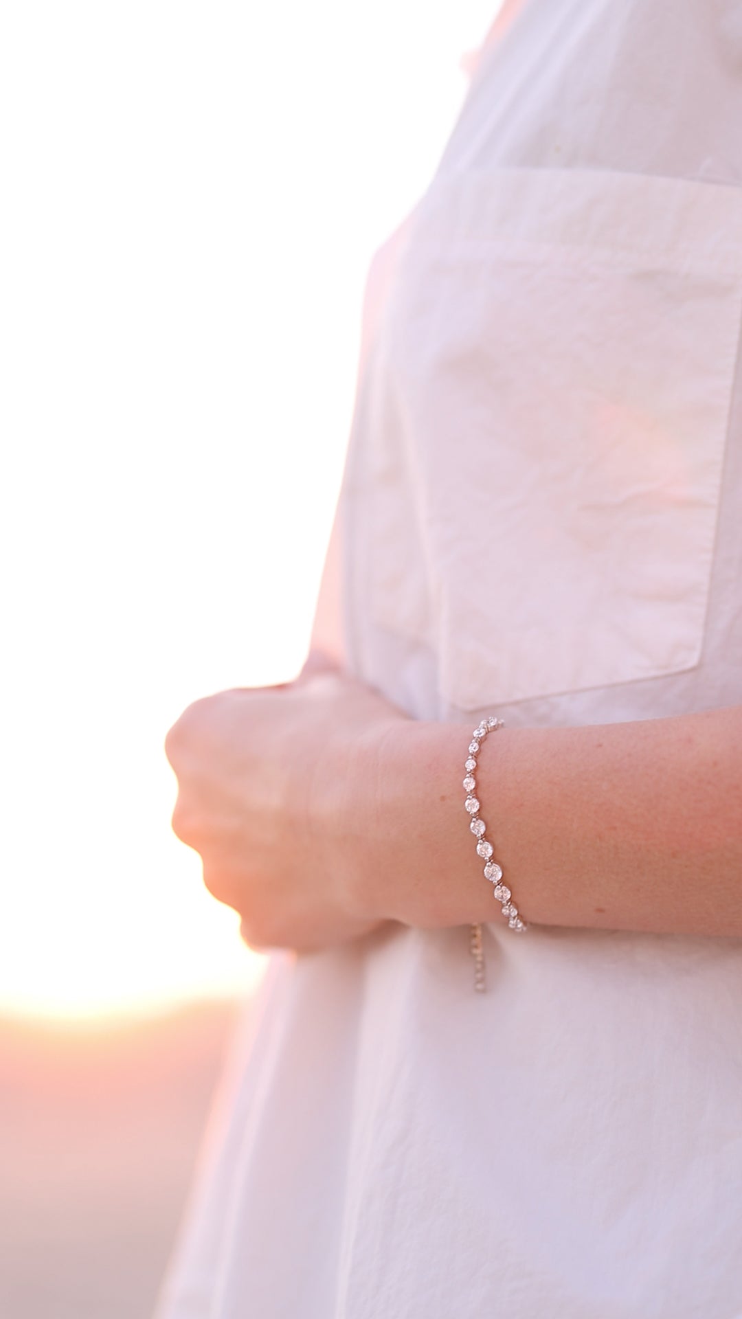 Grace Bracelet White Gold Plated