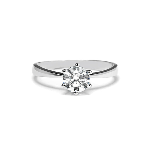Gaia Diamond Ring 0.51ct 18K White Gold