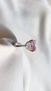 Gemma Pink Ring 9K White Gold