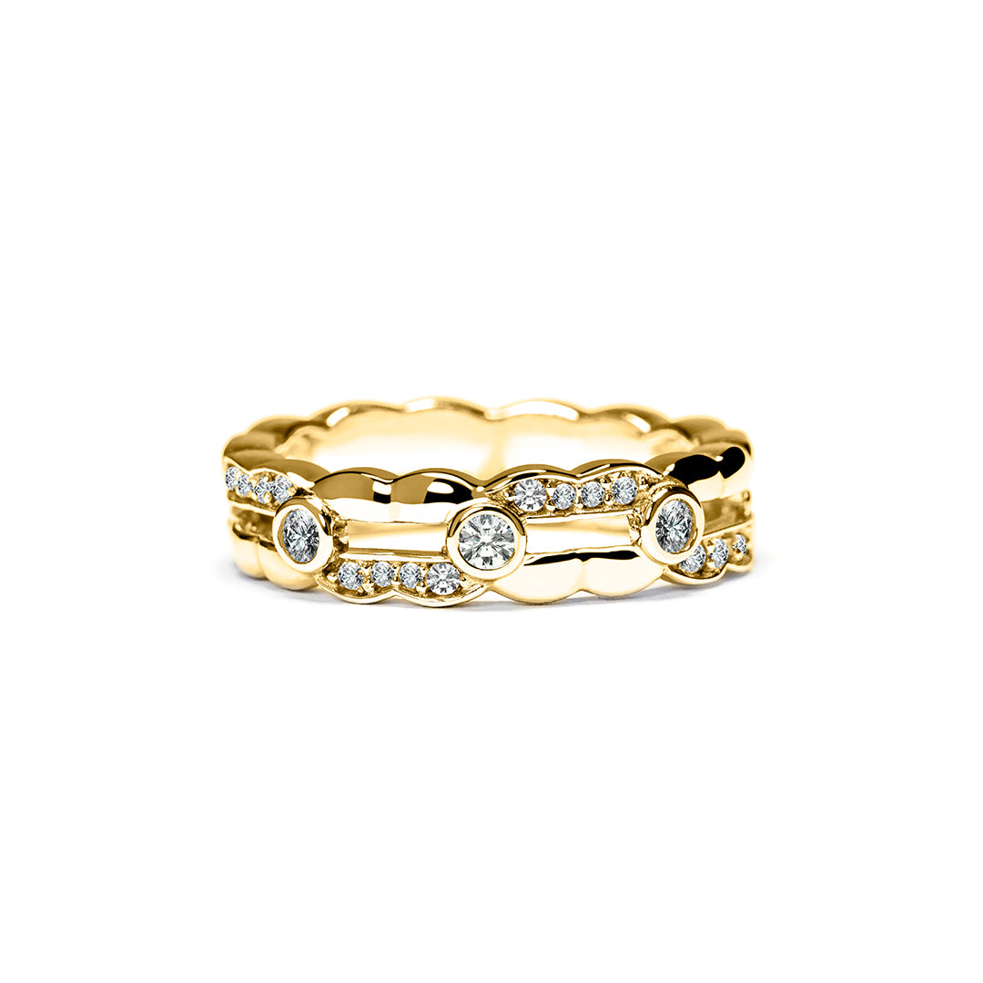 Hamsa Ring 18K Yellow Gold