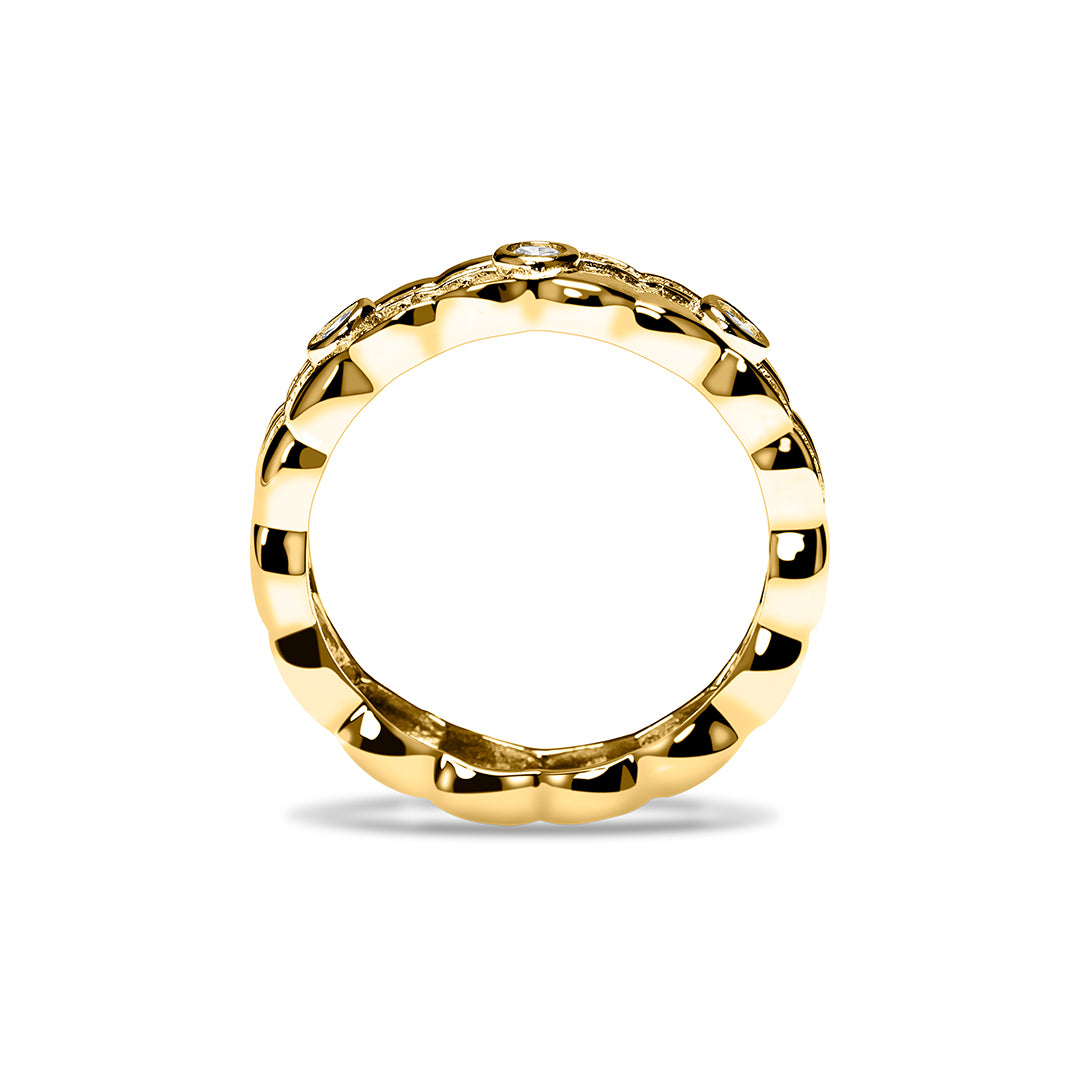 Hamsa Ring 18K Yellow Gold