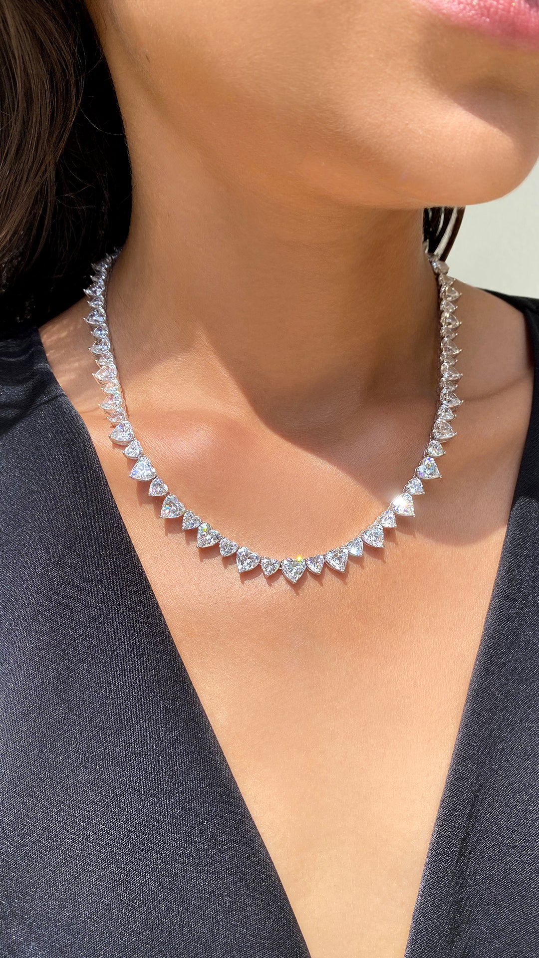 Heart Exquisite Line Necklace by CARAT LONDON CARAT London UK